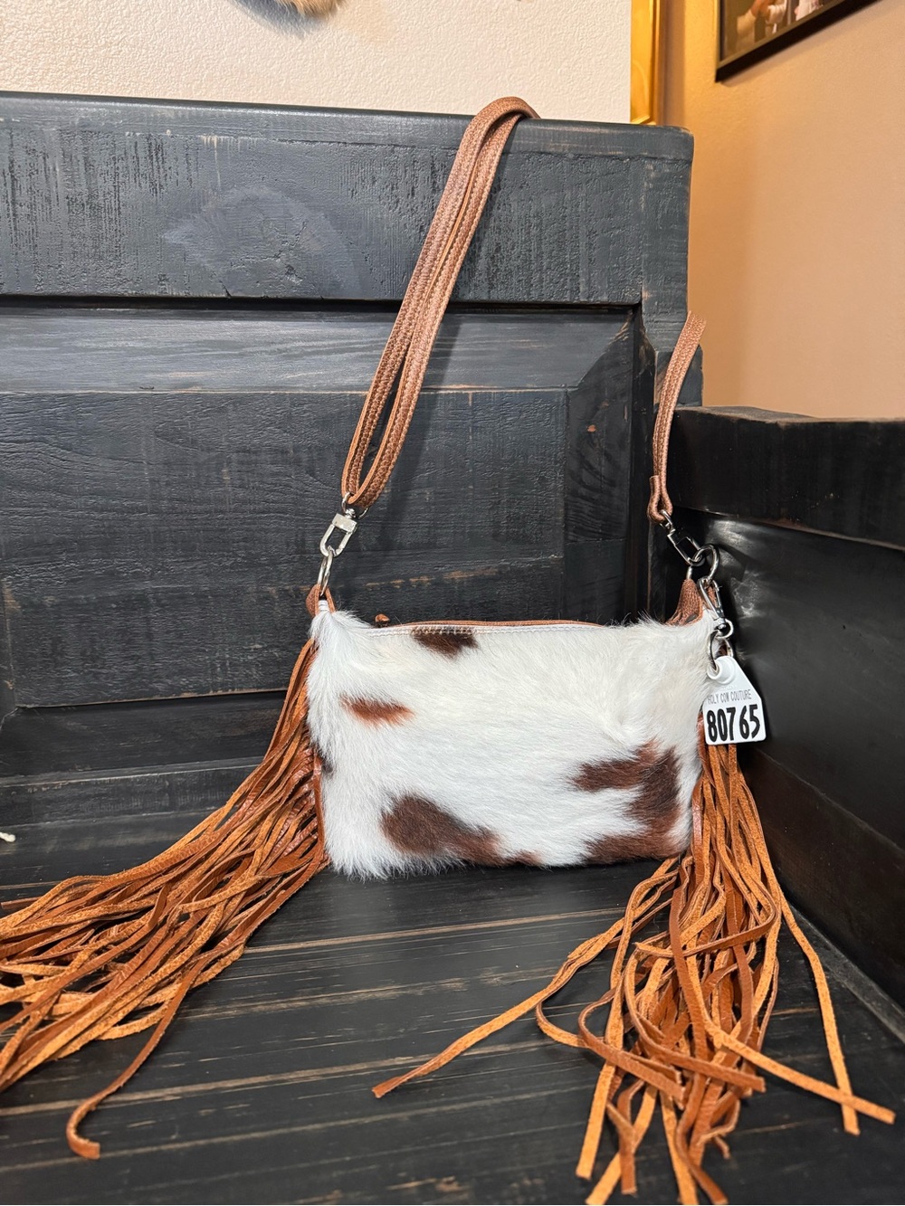 Holy Cow Couture Hair On Hide Itty Bitty Designer with Fringe